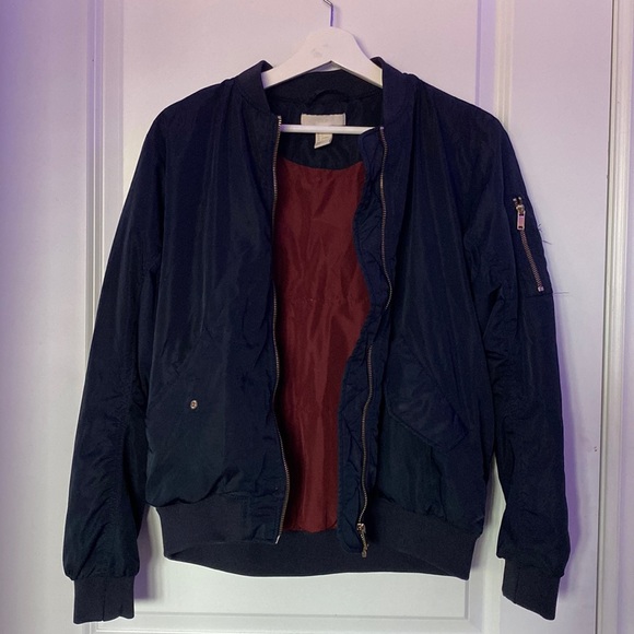 Royal Blue Bomber Jacket - Picture 1 of 3